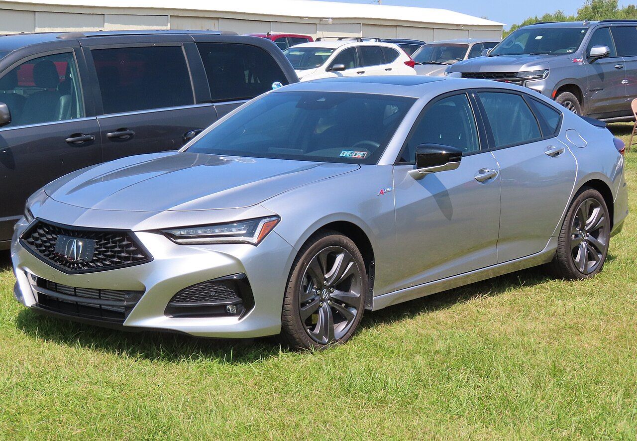 Silver Acura TLX A-Spec sedan