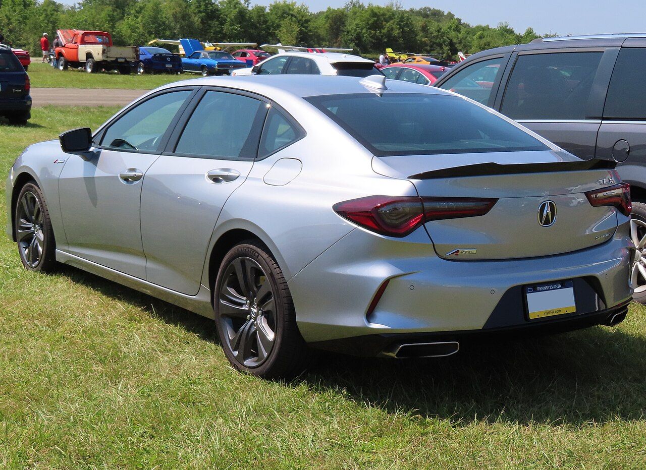 Silver Acura TLX A-Spec sedan